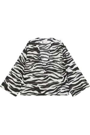 The Attico Bluse mit Zebra-Print