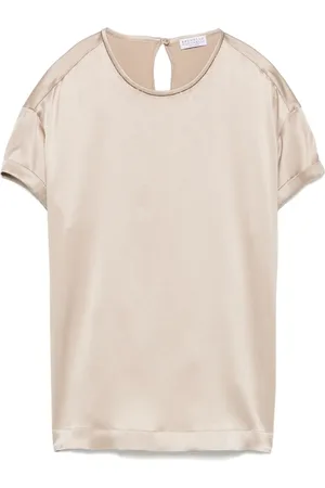 Brunello Cucinelli Oberteil aus Satin