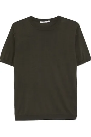 KANGRA CASHMERE Fein geripptes T-Shirt
