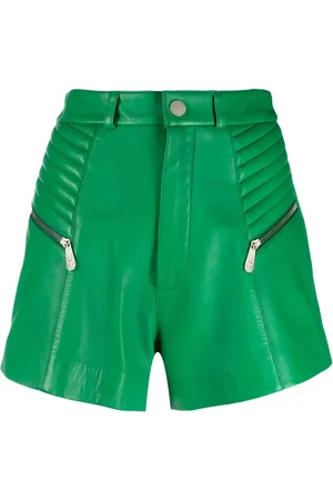Philipp Plein Ledershorts mit hohem Bund
