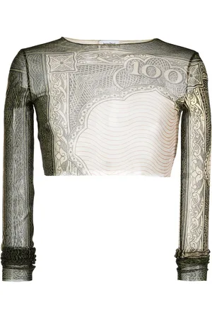 Jean Paul Gaultier Cropped-Oberteil mit grafischem Print