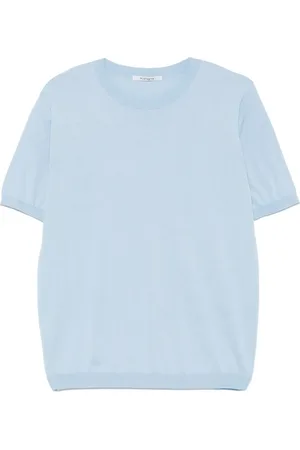 KANGRA CASHMERE Fein geripptes T-Shirt