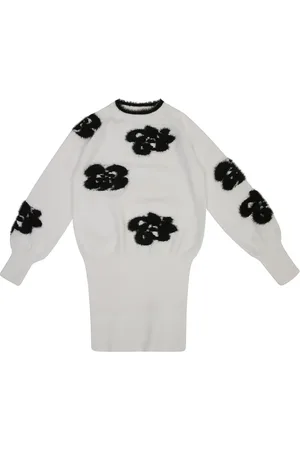 Twin-Set Pullover mit Blumen-Intarsie