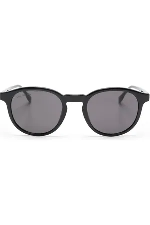 Lacoste Runde Sonnenbrille mit Logo-Gravur