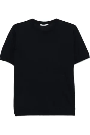 KANGRA CASHMERE Fein geripptes T-Shirt