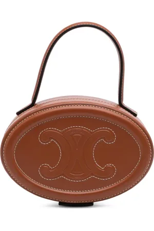 Céline 2022 ovale Cuir Triomphe Handtasche aus Kalbsleder