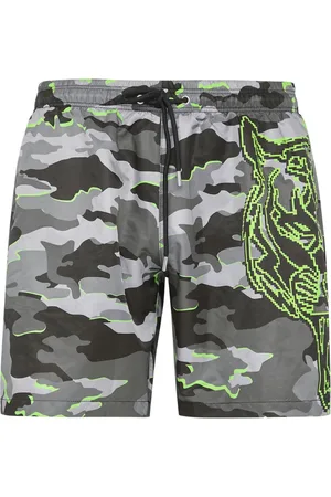 Philipp Plein Badeshorts mit Camouflage-Print