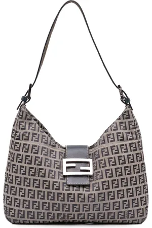 Fendi 2000-2010 Zucchino Canvas Schultertasche