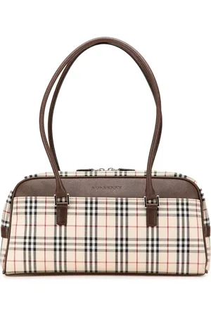 Burberry 2000-2017 Schultertasche aus House Check-Canvsa