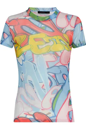 Philipp Plein T-Shirt mit Graffiti-Print