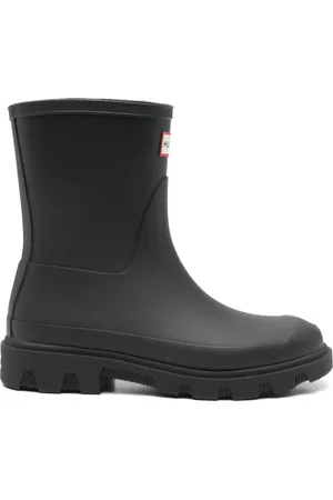 Hunter Stiefel mit Logo-Print