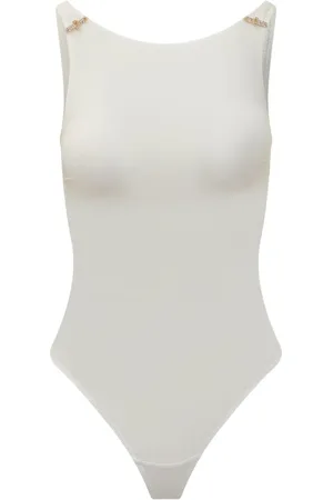 Elisabetta Franchi Body mit Kristallen