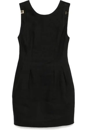 Elisabetta Franchi Minikleid mit Monogramm-Schild