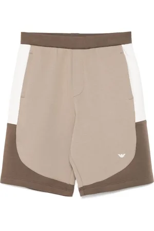 Emporio Armani Shorts mit Logo-Stickerei