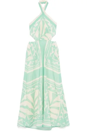 Twin-Set Maxikleid mit abstraktem Print