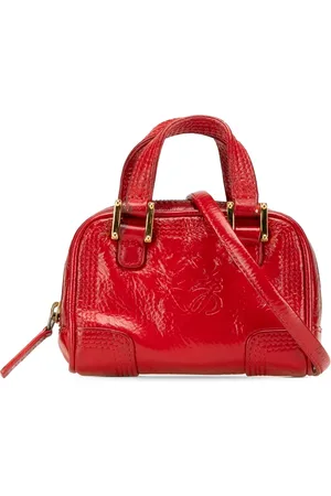 Loewe 2007 micro Amazona Satchel-Tasche aus Lackleder