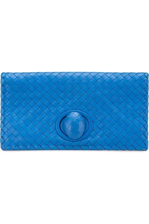 Bottega Veneta 2012-2024 Intrecciato Clutch aus Nappaleder mit Drehverschluss