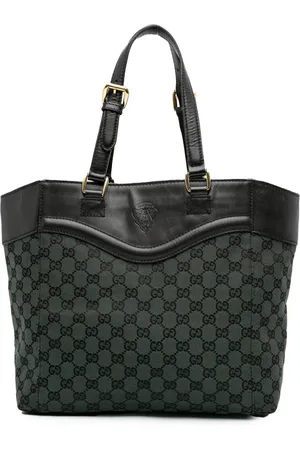 Gucci 2000-2015 GG Crest Tote Bag aus Canvas
