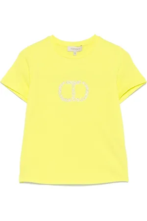 Twin-Set T-Shirt mit Strass-Oval