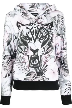 Philipp Plein Hoodie mit Tiger-Print