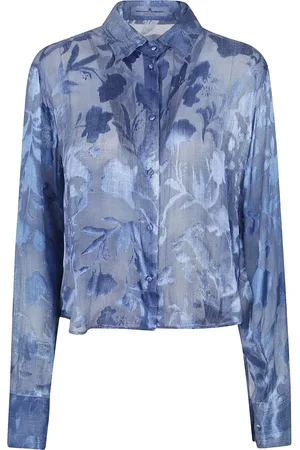 ERMANNO SCERVINO Jeanshemd mit Devoré-Effekt