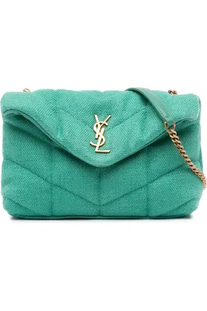 Saint Laurent 2021 Toy Loulou Puffer Umhängetasche aus Canvas