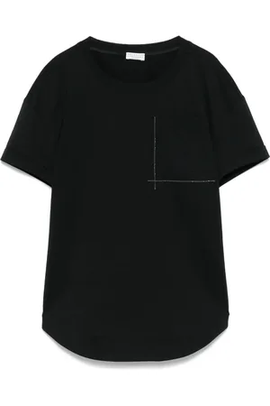 Brunello Cucinelli T-Shirt mit Monili-Kettendetail