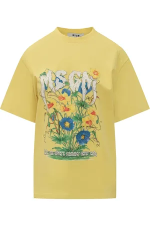 Msgm T-Shirt mit Blumen-Print