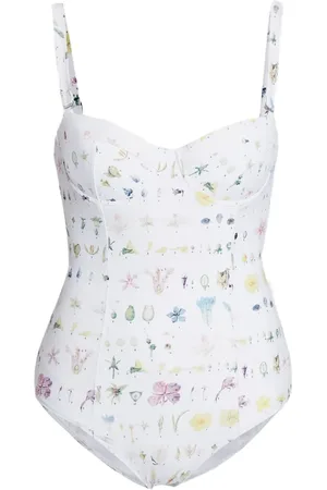 Erdem Badeanzug mit Blumen-Print