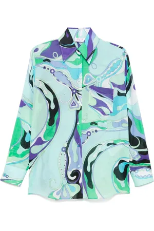 Puccini Hemd mit Orchidee-Print
