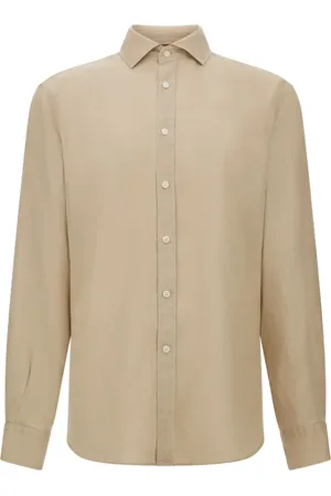 Boggi Milano Regular Fit Linen Shirt