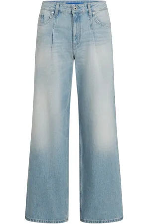 Karl Lagerfeld Wide-Leg-Jeans mit Bundfalten