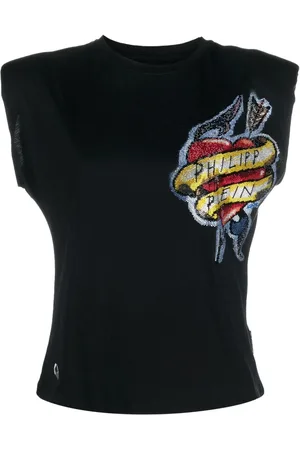 Philipp Plein Top mit Strass