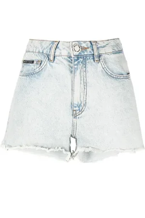 Philipp Plein Jeans-Shorts mit Print