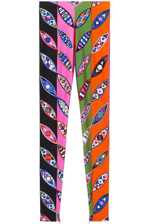 Puccini Leggings mit abstraktem Print