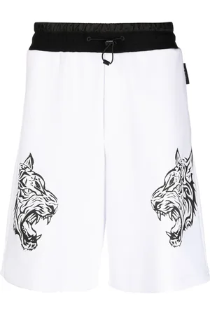 Philipp Plein Sport-Shorts mit Tiger-Print