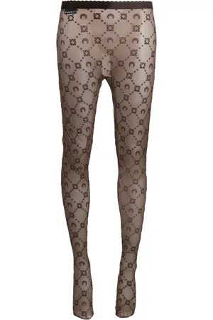 Marine Serre Strumpfhose mit hohem Bund