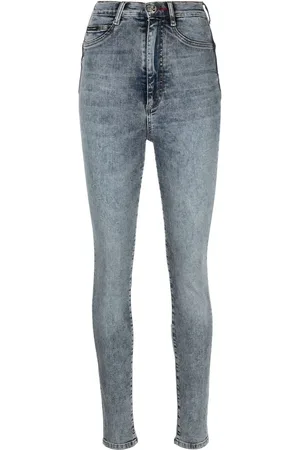 Philipp Plein Skinny-Jeans mit hohem Bund
