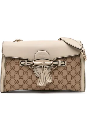 Gucci 2016-2025 mittelgroße GG Emily Schultertasche aus Canvas