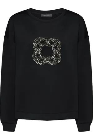 Elena Miro Sweatshirt mit Monogramm