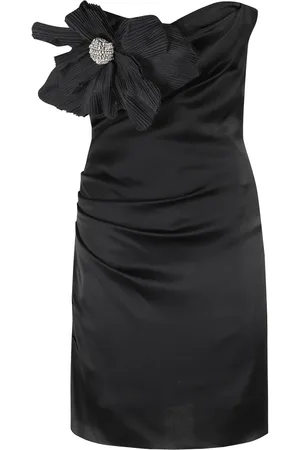 AMEN Minikleid mit Blumenapplikation
