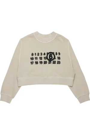 Maison Margiela Cropped-Sweatshirt mit Nummer