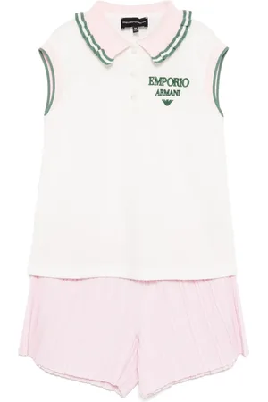 Emporio Armani Shorts-Set mit Logo-Stickerei