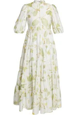 Erdem Midikleid mit kurzen Ärmeln