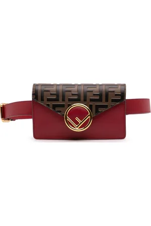 Fendi 2010-2024 Zucca F is Fendi Convertible Gürteltasche aus Leder mit Prägung