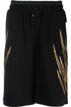 Philipp Plein Joggingshorts mit Kratzer-Print