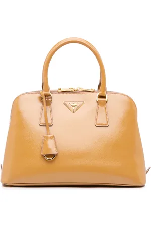 Prada 2010-2024 mittelgroße Saffiano Vernice Promenade Satchel-Tasche