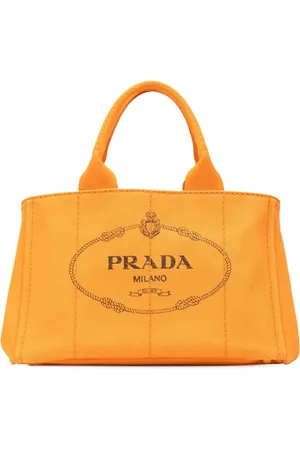 Prada 2013-2025 Canapa Satchel-Tasche aus Canvas mit Logo