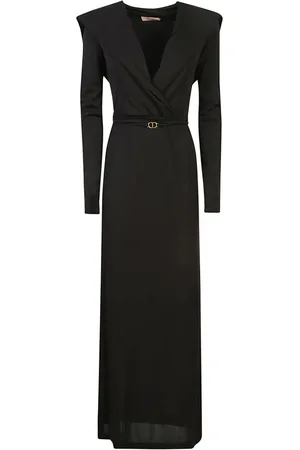 Twin-Set Maxikleid mit V-Ausschnitt