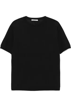 KANGRA CASHMERE Fein geripptes T-Shirt